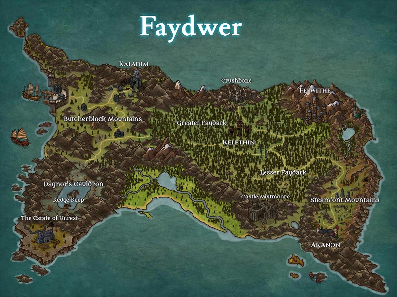 Map of Faydwer